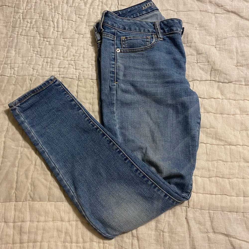 American Eagle Size 6 Petite high-waisted skinny jeans
